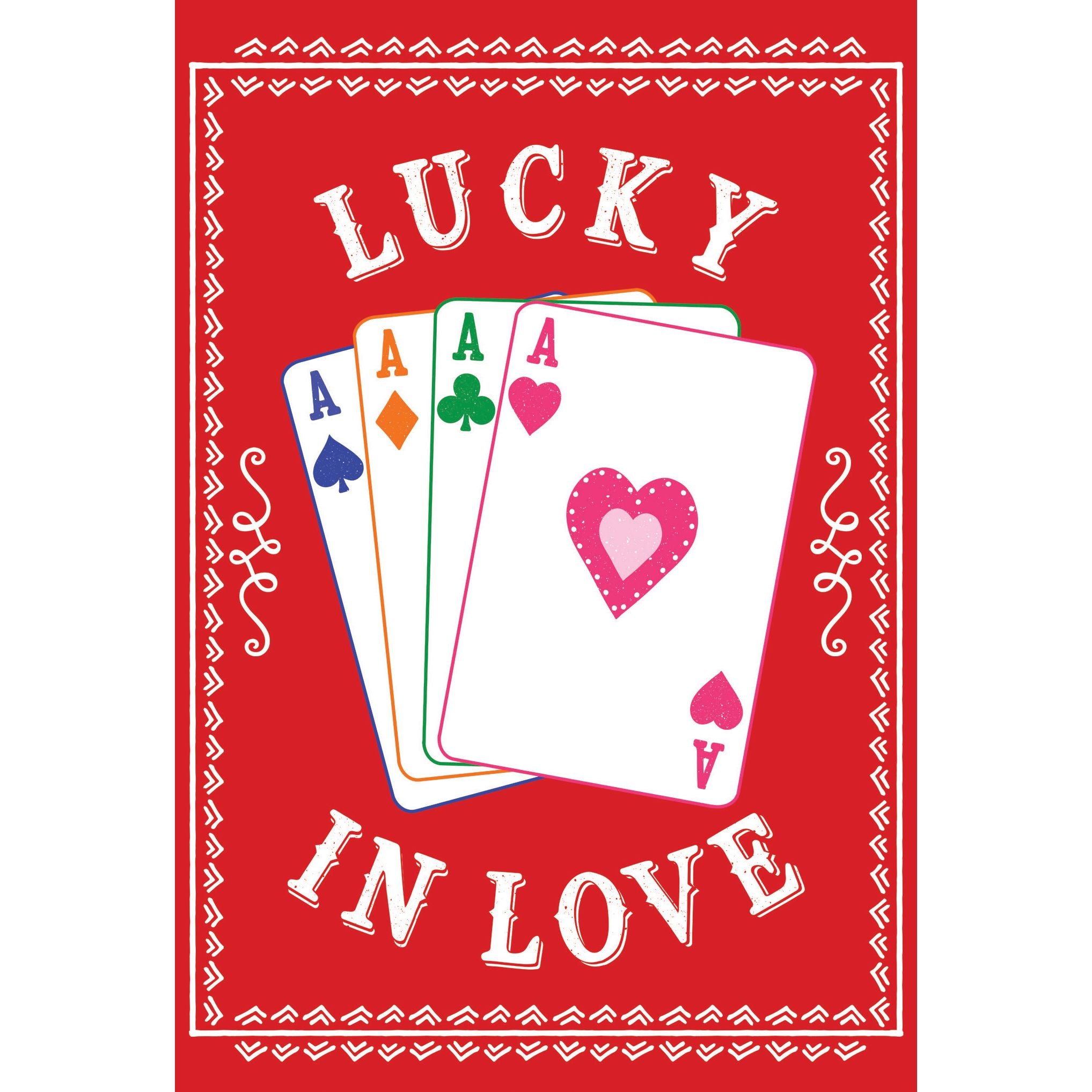 Lucky in Love Valentine's Card Man I Love